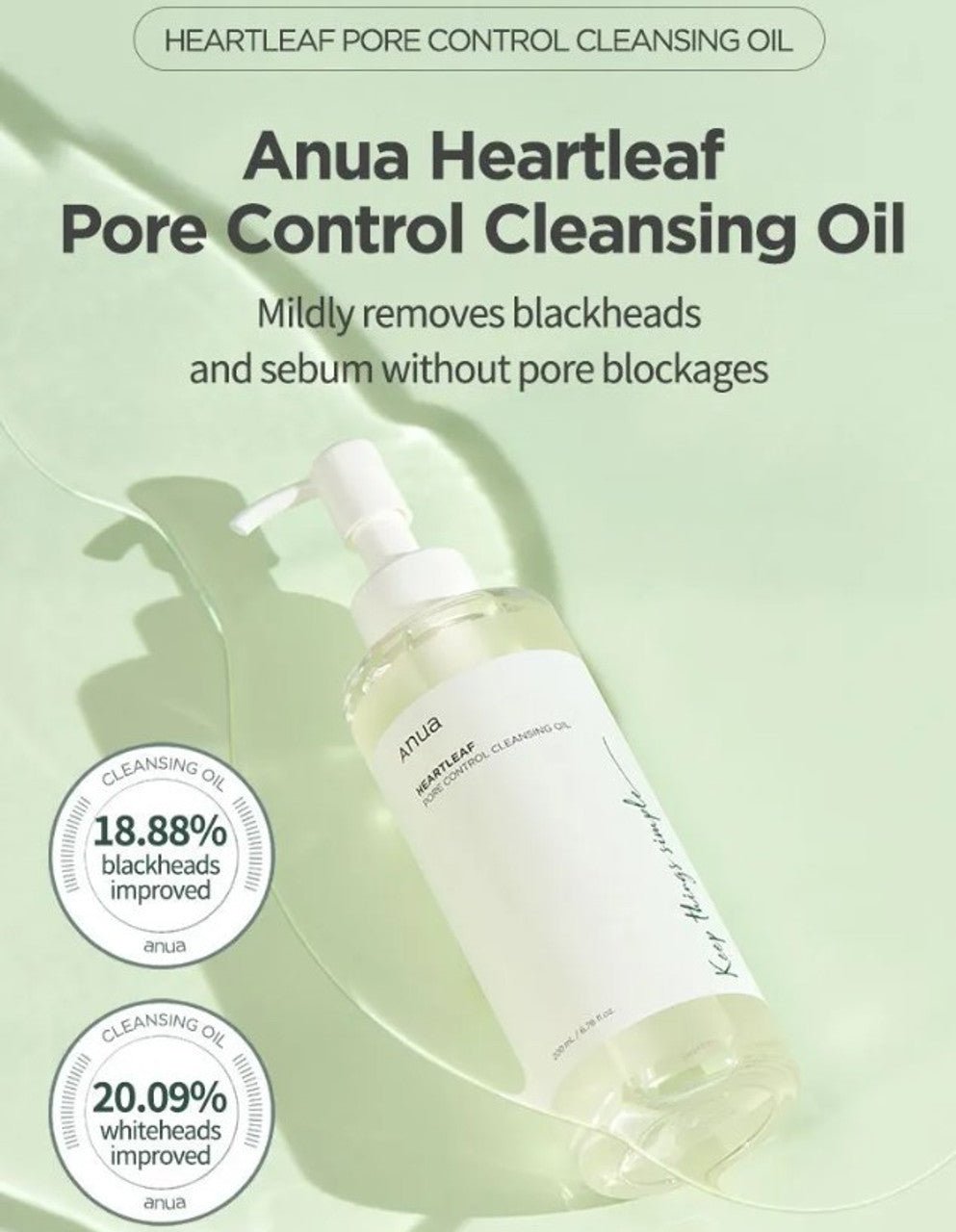 Anua Heartleaf Pore Control Cleansing Oil