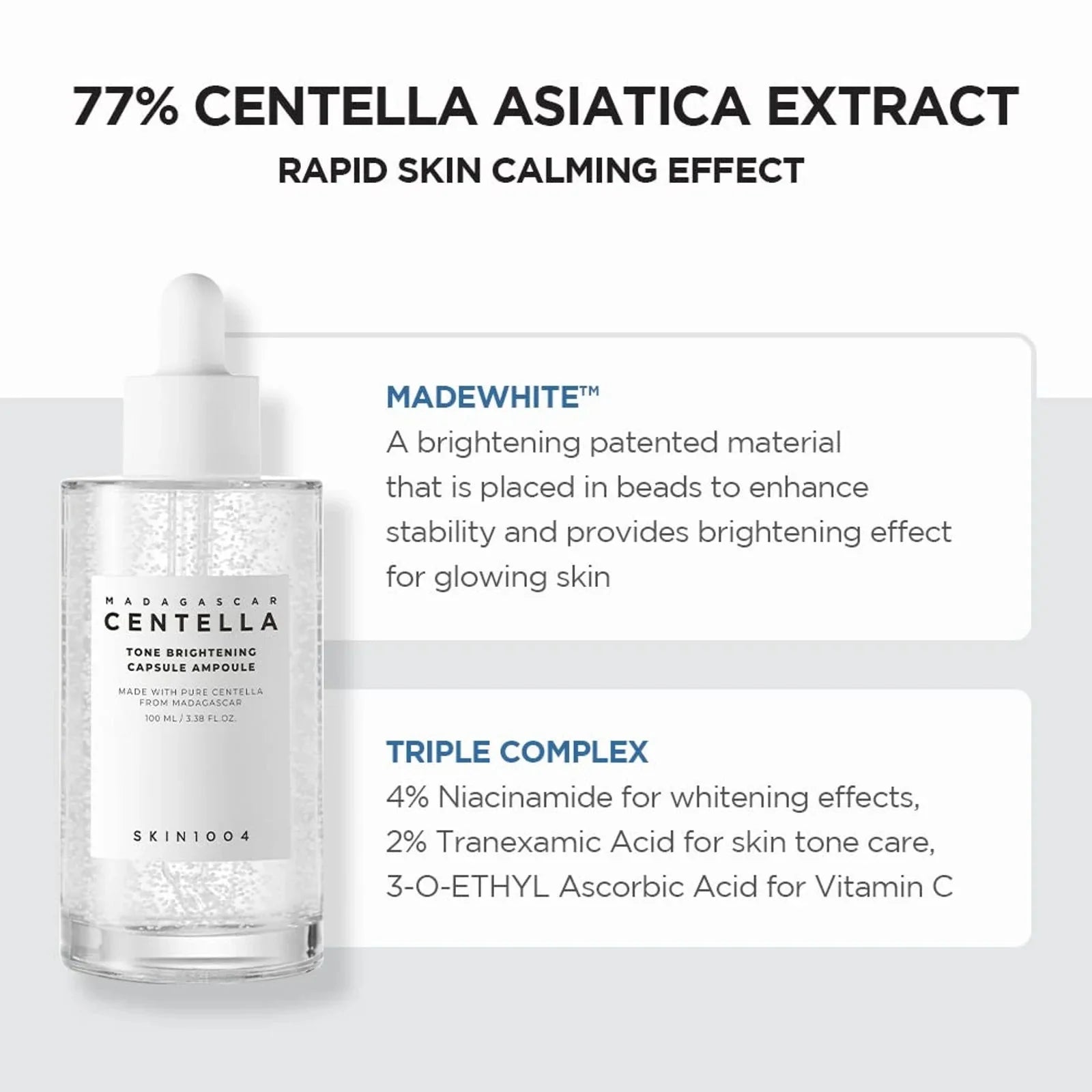 SKIN1004 Madagascar Centella Tone Brightening Capsule Ampoule